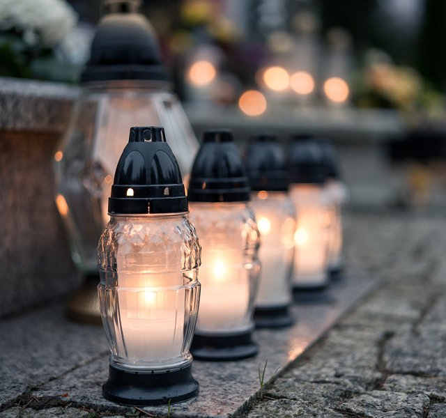 a glowing lantern
