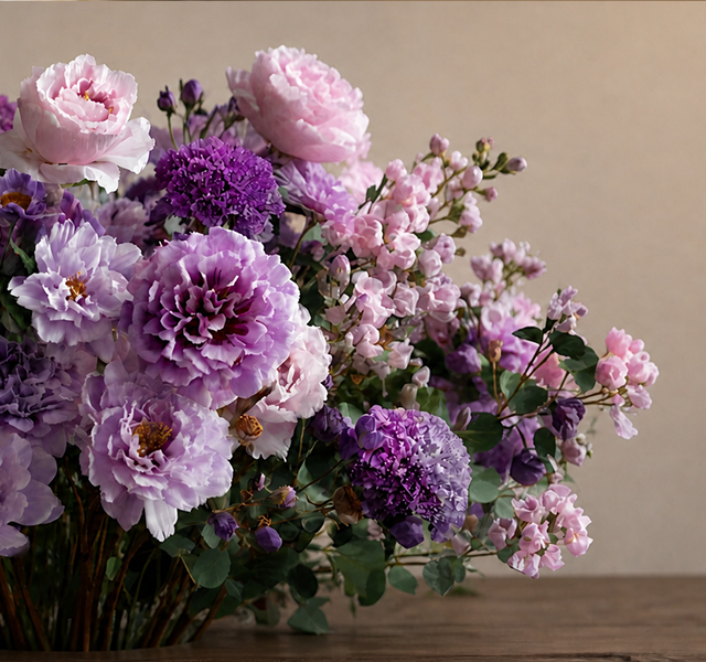 purple flowers