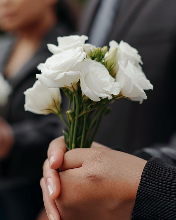 white roses
