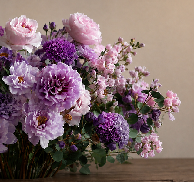 purple flowers